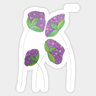 purple flowers Sticker